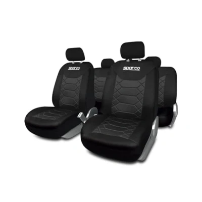 Image of Sparco SPC1016BK Set of Covers for car seat BK Black