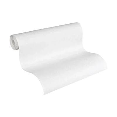 Image of A.S. Création Non Woven Wallpaper Ökotapete 10.05 x 0.53 m Made in Germany 141118 1411 White 18