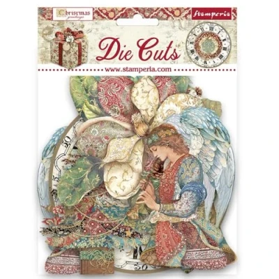 Image of Stamperia Assorted Die Cuts ChRISTMAS GREETINGS
