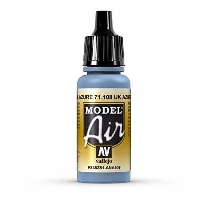 Image of Vallejo Model Air 17 ml Acrylic Paint UK Azure
