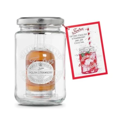Image of Tiptree English Strawberry Gin Jam Jar Cocktail, 1x5cl
