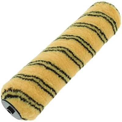 Image of Coral 41464 Max Coat Paint Roller Cover Walls Ceilings Long Pile Woven Sleeve Fabric Emulsion Trade Tiger Stripe 12 inch