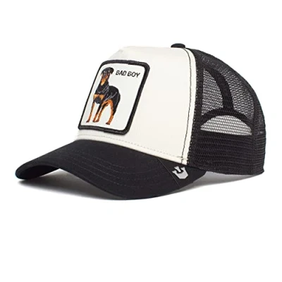 Image of Goorin Bros. The Farm Unisex Original Adjustable Snapback Trucker Hat Baseball Cap, White (The Baddest Boy), One Size