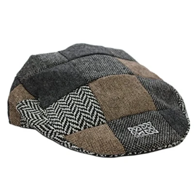 Image of Patrick Francis Ireland Multi Tweed Flat Cap (S XL) (X Large) Brown