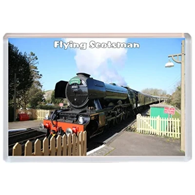 Image of BBSM994 Flying Scotsman Steam Engine Train Jumbo Fridge Magnet/Magnets