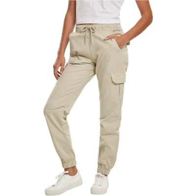 Image of Urban Classics HIGH Waist Cargo trousers, Women&#039;s, Size: 3XL, Concrete