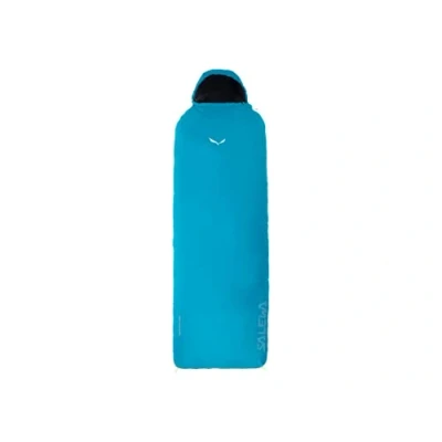 Image of Salewa Micro Ii 850 Quattro Sleeping Bag, Blue Danube, LEFT, Unisex
