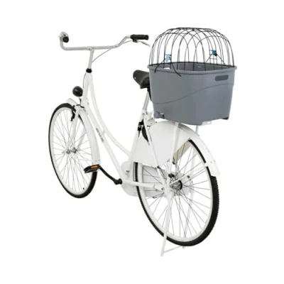 Image of TRIXIE 13115 Bicycle Basket for Pannier Rack, Plastic/Metal, 3000 g, 36 x 47 46 cm