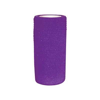 Image of Perry Equestrian Cohesive Bandage Equine Horse Pet Vet Wrap 10cm x 4.5m (Purple)