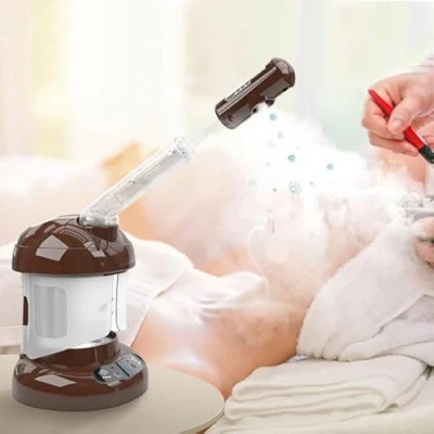 Image of Facial Steamer Professional, Nano Ionic Face for Deep Cleaning, Sauna Spa, Pores with Warm Mist, Blackheads, Humidifier