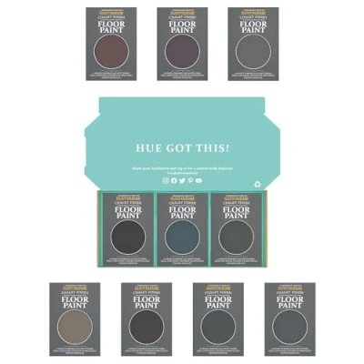 Image of Rust Oleum Chalky Floor Paint in Matt Finish Moody Darks Tester Box