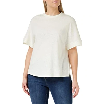 Image of Ted Baker Womens Kcarina Jersey Tee, Ivory material_cotton Size 16 UK