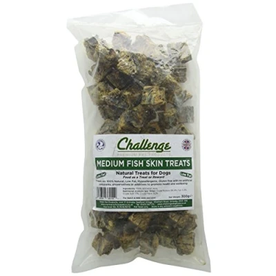 Image of Challenge Jerky Fish Skin Dog Treats Cube, Small, 1 Kg