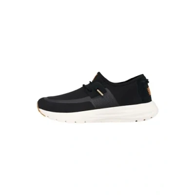 Image of HEYDUDE Men&#039;s Sirocco M Neutrals Sneaker Shoes, Black/White, 8 UK