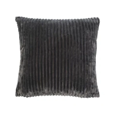 Image of Gözze Cuddly Soft Cushion Covers, Corduroy Look, Set of 2, 50 x cm Anthracite