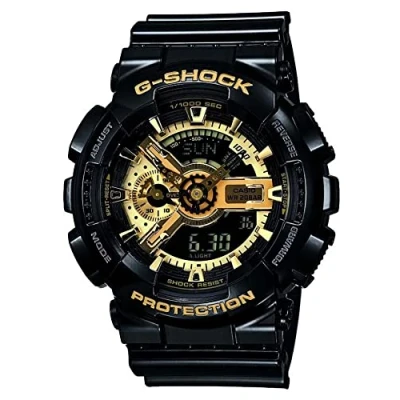 Image of Casio Men&#039;s Analogue/Digital Quartz Watch with Resin Strap GA 110GB 1AER