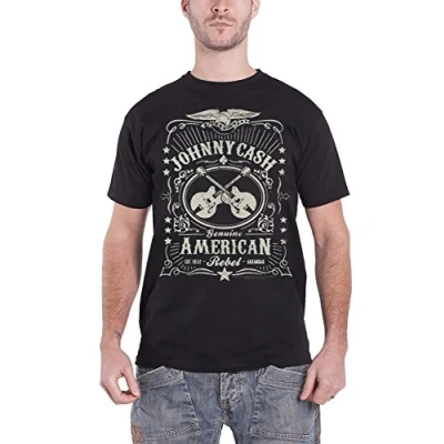 Image of Johnny Cash American Rebel TS Black