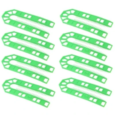 Image of TERF® 100mm X 43mm 2mm Thick U Shims Packers Spacers Plastic Packing Horseshoe Window Glazing Door Kitchen Cabinet Tiles Installations with Pack of 25