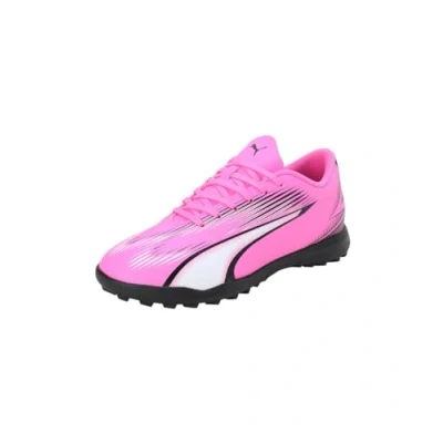 Image of Puma Unisex Youth Ultra Play Tt Jr Soccer Shoes, Poison Pink White Black, 5.5 UK
