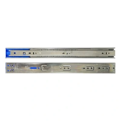 Image of Highdecora Stainless Steel Soft Close Drawer Runners, 60kg Load Capacity, Heavy Duty, Full Extension Ball Bearing, Side Mount, 1 Pair (450mm_18Inch)