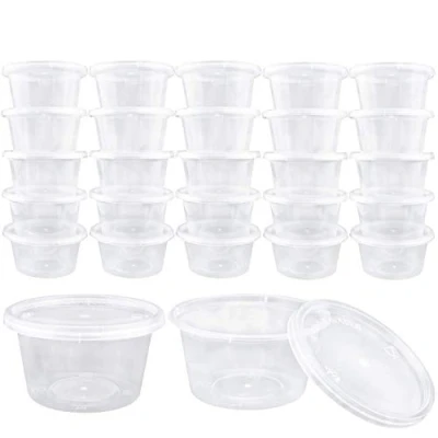 Image of Augshy 40 Pcs Slime Storage Containers,4Oz Big Size Clear Plastic Foam Ball Containers With Lids