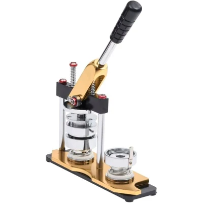 Image of vidaXL Badge Maker Machine with Circle Cutter Rotate Punch 37 mm