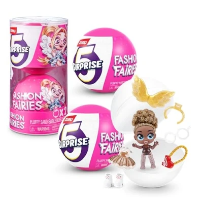 Image of 5 Surprise Fashion Faries, Series 1, Mystery Collectible Miniature Figures, Girls, Mystery, Collectibles, Fashionable, Fairy, Surprise, Unboxing (2 Capsules), 2 Capsule