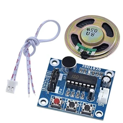 Image of DollaTek ISD1820 Sound Voice Recording Playback Module Mic Audio + Loudspeaker