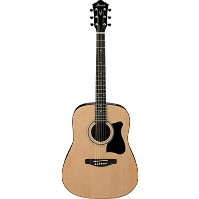 Image of Ibanez Jam Pack V50NJP NT Acoustic Guitar Starter Package with Chromatic Tuner/Strap/Gig Bag/Plectra/Accessory Pouch Natural Hi Gloss