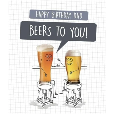 Image of Happy Birthday Dad Beers To You Card