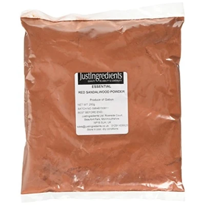 Image of JustIngredients Essentials Sandalwood Red Powder 250 g (Pack of 3)