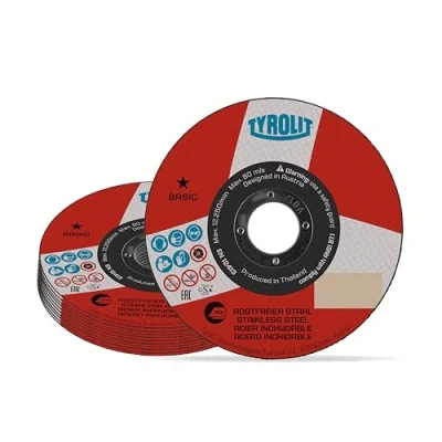 Image of TYROLIT Super Thin Cutting Discs for Stainless Steel 115 x 1.0 22.23 mm (Pack of 25)