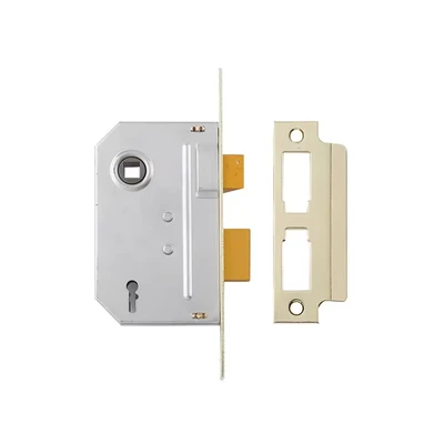 Image of Yale Locks PM320PB25 3 Lever Mortice Sash Lock 67mm 2.5 inch Polished Brass Finish