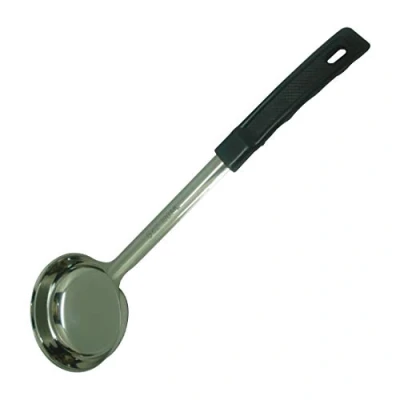 Image of Vogue DP017 Stainless Steel Solid Spoodle, 180 mL Capacity, Black