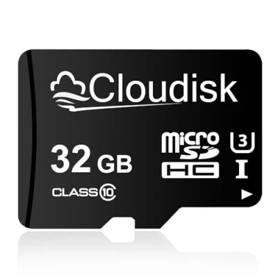 Image of Cloudisk Micro SD Card 32GB SDHC Memory C10, U3,