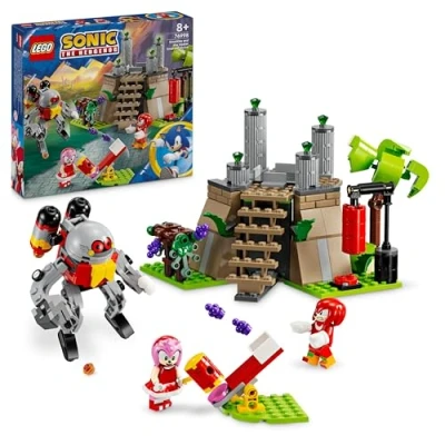 Image of LEGO Sonic the Hedgehog Knuckles and Master Emerald Shrine Video Game Collectible Toy for Kids, Gamer Gift, Adventure Building Set 8 Plus Year Old Boys Girls 76998
