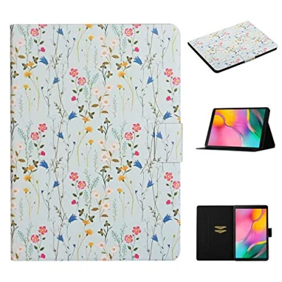 Image of Case for Samsung Galaxy Tab A 10.1 inch (2019) Model Versions SM T510/SM T515, Super Thin Lightweight Stand Cover Tablet 2019 Release, Galaxy, Small floral
