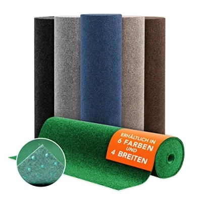 Image of Farbwunder Pro Lawn Rug, Balcony Carpet, Artificial Grass Carpet for Patio, and Leisure, Available in 7 Colours, Polypropylene, Green, 100 x 100cm