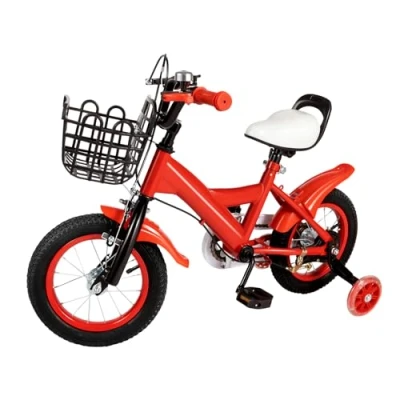 Image of VonVVer 12/18inch Girls Bike with Basket Children Bicycle Bell and Stabilisers Beginner Adjustable Seat Armrest Balance Training for Boys (Red, 12 inch)