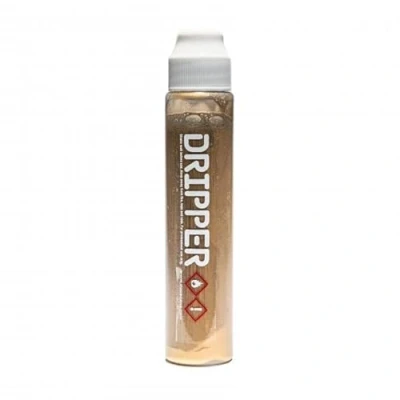 Image of Liquid Paint Dope Dripper Multi Colour &amp; Size Mop Marker Graffiti Art Taggers, Permanent Alcohol Based Refill (Gold, 10mm Marker)
