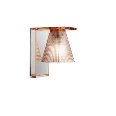 Image of Kartell Light Air Wall Lamp Sculped Amber