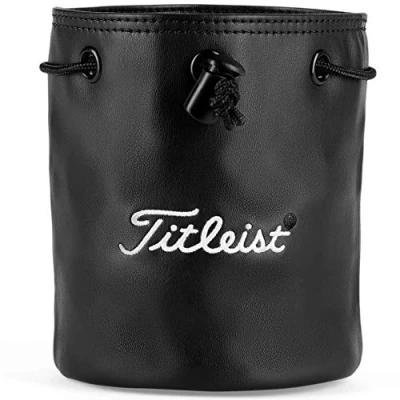 Image of Titleist Unisex Classic Premium Golf Valuables Pouch, Black