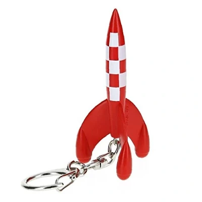 Image of Moulinsart Rocket key ring tint (00009 fusée)