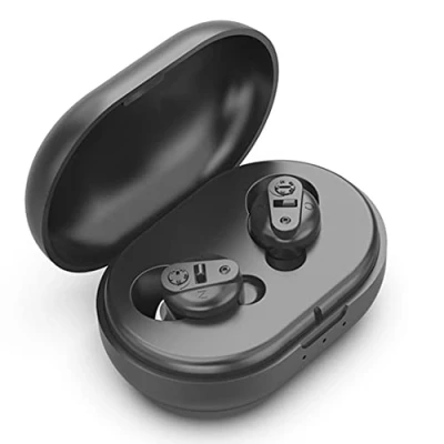 Image of Sound Collector,Rechargeable Amplifier for Adults Mini Invisible Premium Digital Hearing Aid in The Ear Noise Cancelling Batteries Storage Case Hard of Hear (Black)