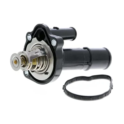 Image of LF5015170, LF5015170A, LF5015170B, LF5015170C, LF5015171 Engine thermostat VEMO V25 99 1732 89C EXPERT KITS + with pipe socket FORD: FOCUS 3