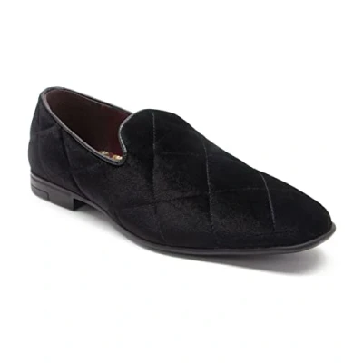 Image of Thomas Crick Men&#039;s Gamble Velvet Dress Loafers Slip On Shoess Classic Tuxedo Shoes Black