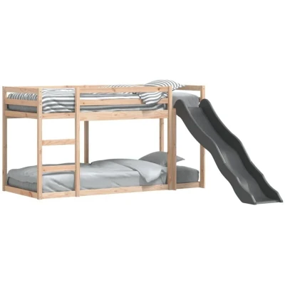 Image of vidaXL Bunk Bed with Slide&amp;Ladder without Mattress 80x200 cm