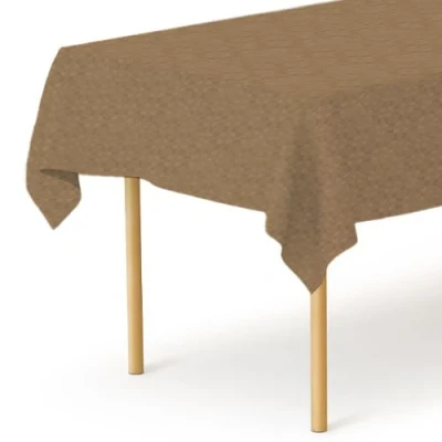 Image of PARTYRAMA.CO.UK Paper Banquet Roll Tablecover for Catering Weddings Birthday Parties (Brown, 25m x 1.2m / 82 ft 3.9 ft)
