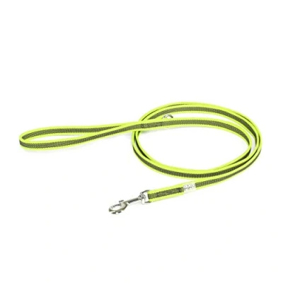 Image of Color &amp; Gray Super Grip Leash with Handle, and O Ring, 14 mm x 1,8 m, Neon