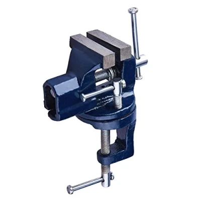 Image of Voche® 60mm Mini Clamp on Bench Vice with 360 Swivel Base